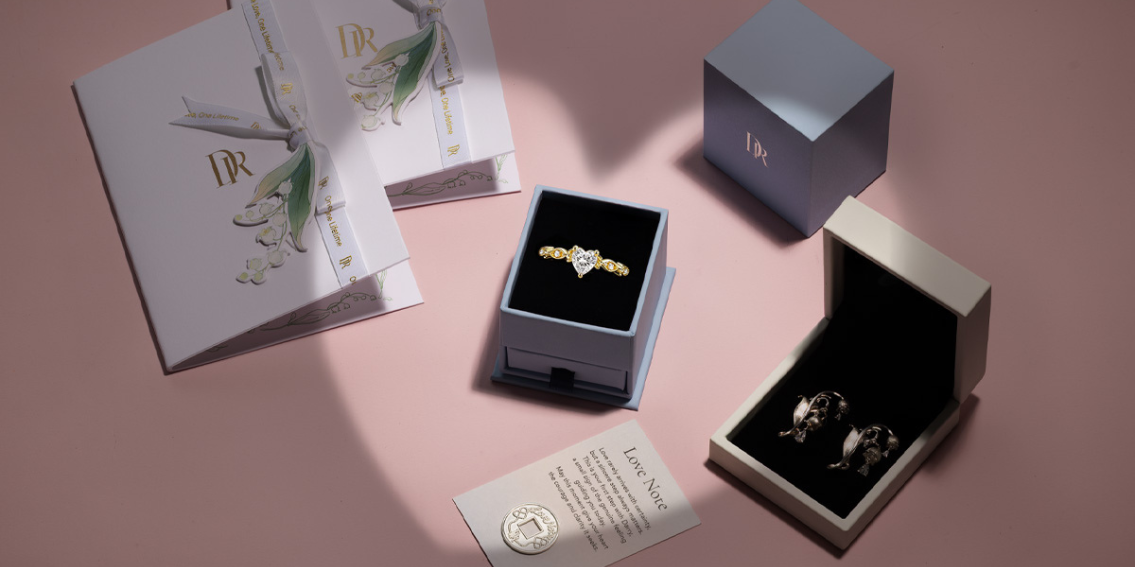 Darry Ring promise rings for her in romantic heart and elegant stone designs