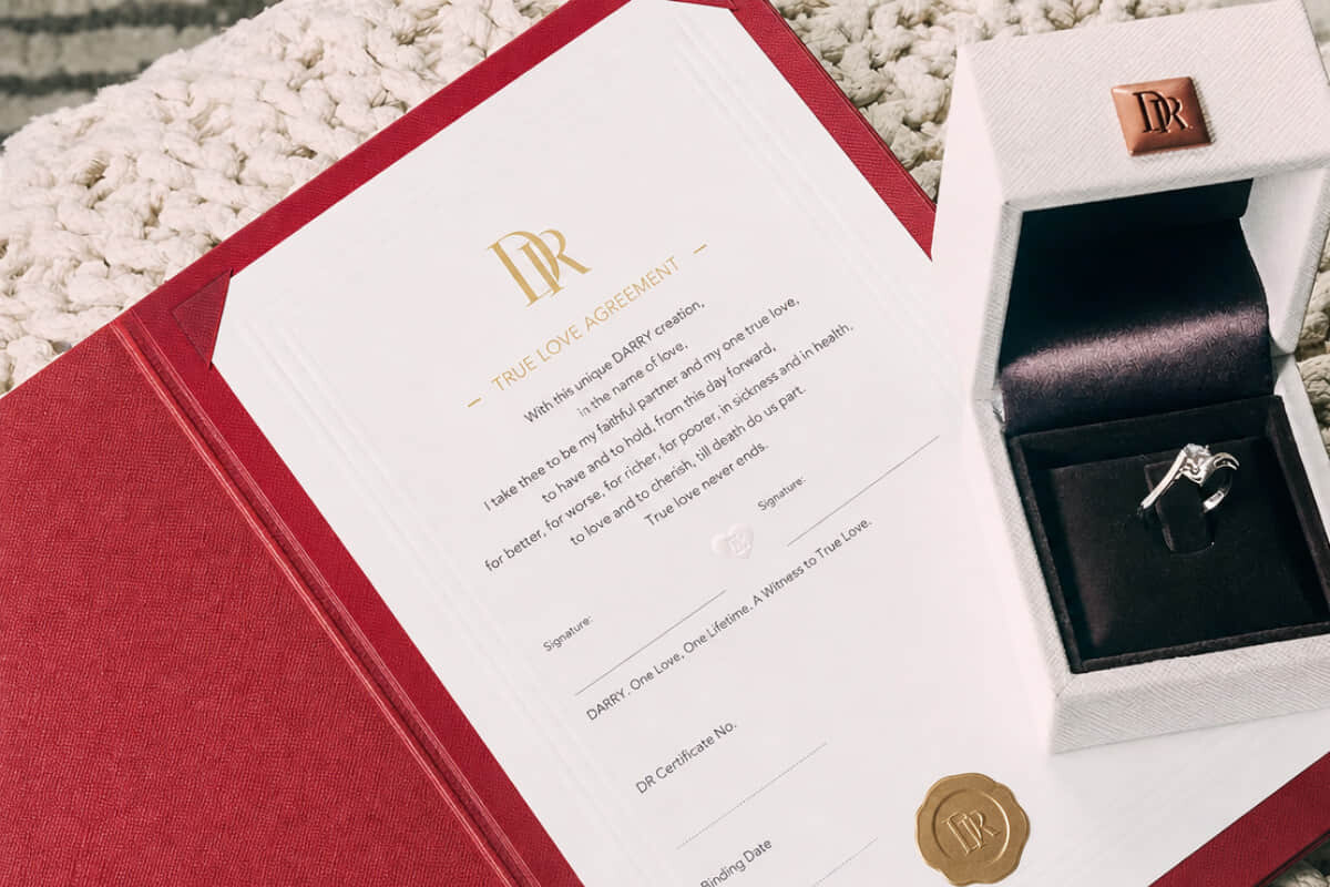 Sign Darry Ring True Love Agreement