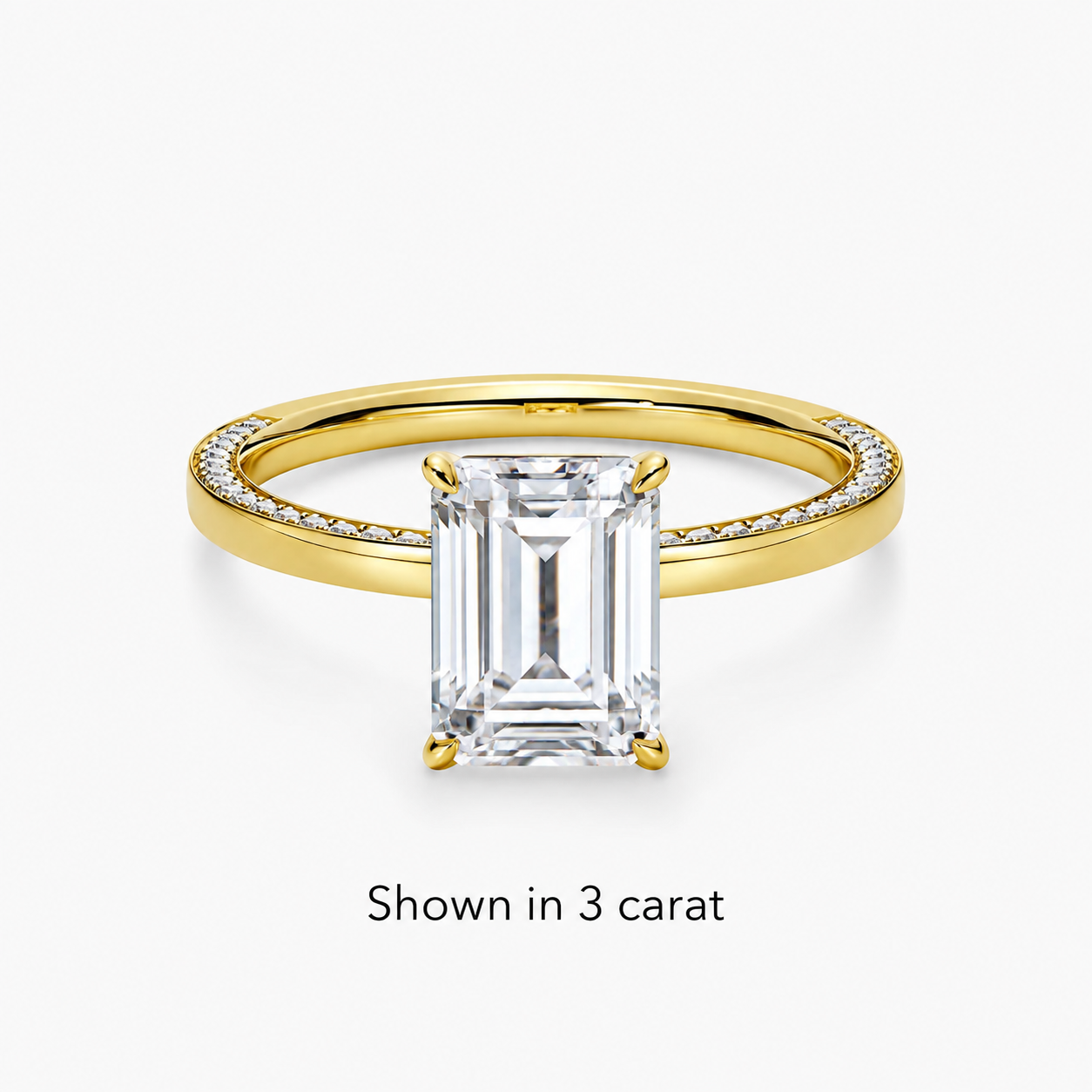 DR FOREVER Emerald Poise engagement ring