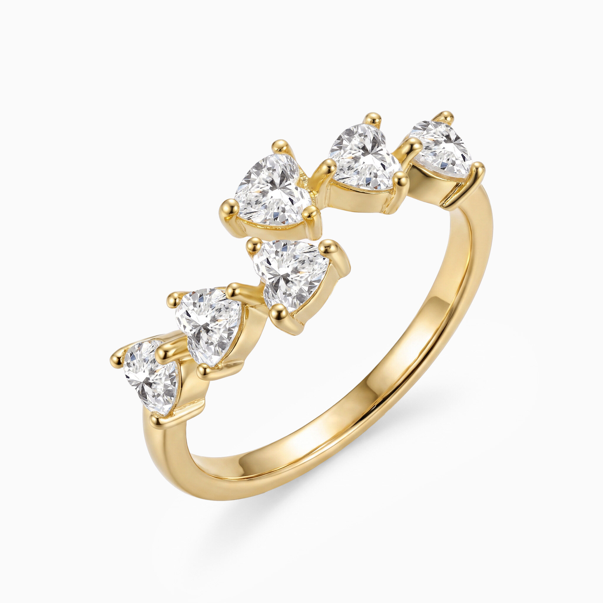 Promise Rings for Couples | Heart Open Ring | Darry Ring
